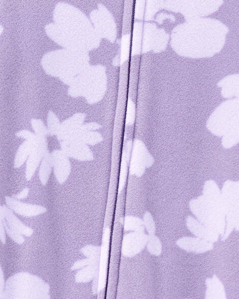  Product image 2 of Baby 1-Piece Floral Fleece Footie Pajamas