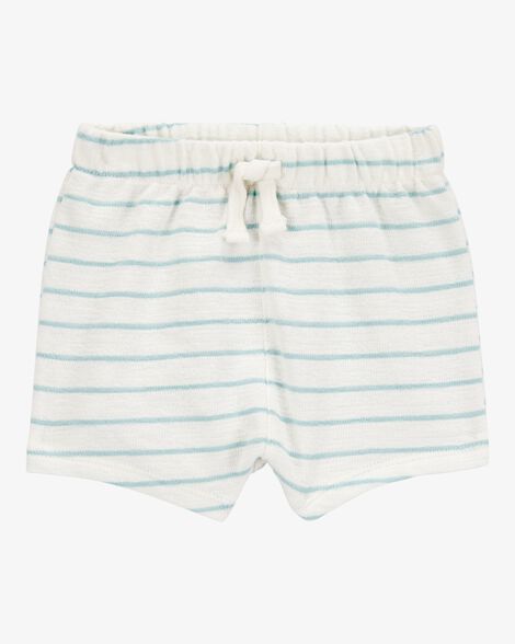  Product image 1 of Baby Striped Pull-On Slub Jersey Shorts