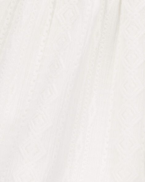 Product image 2 of Kid Pull-On Smocked Shorts - Cream
