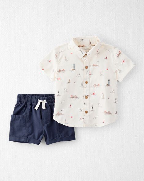 Product image 1 of Toddler 2-Piece Set Made with Organic Cotton in Coastal Vacation Print