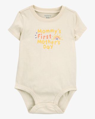Product image 1 of Baby Mother's Day Short-Sleeve Bodysuit - Ivory