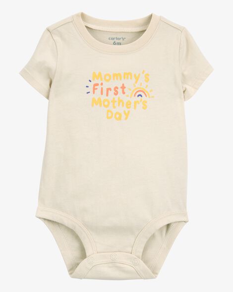  Product image 1 of Baby Mother's Day Short-Sleeve Bodysuit - Ivory