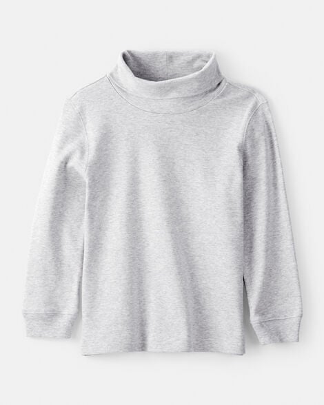 boys long-sleeve turtleneck - grey