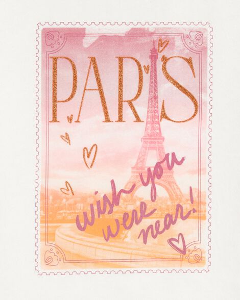  Product image 3 of Kid Paris Short-Sleeve Graphic Tee - White