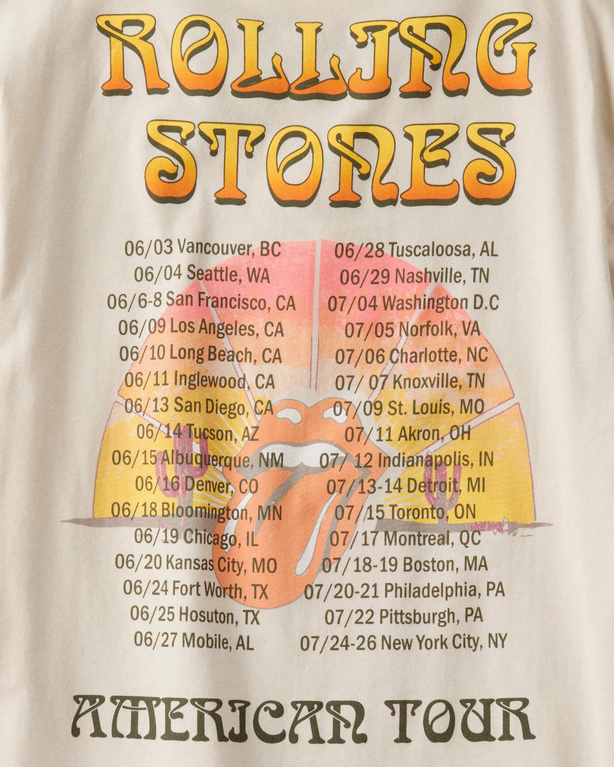 Kid Rolling Stones Short-Sleeve Graphic Tee - Cream