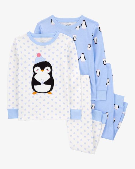 Product image 1 of Toddler 4-Piece Penguin 100% Snug Fit Cotton Pajamas