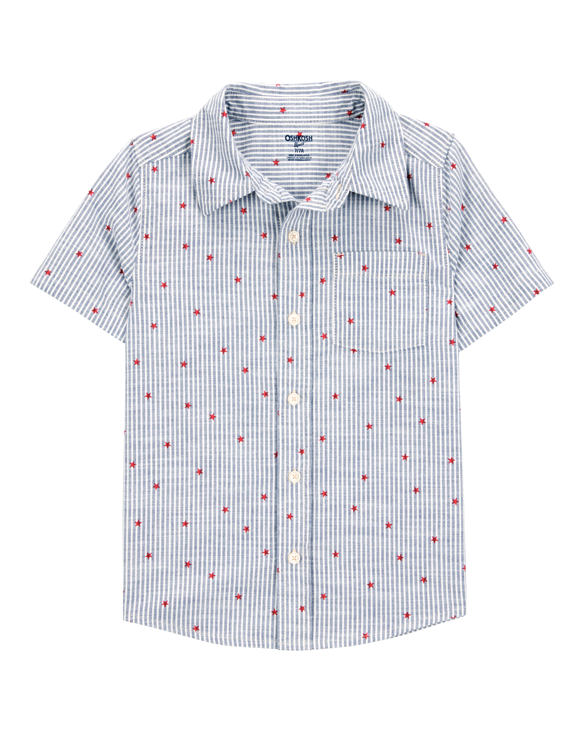 Kid Stars and Stripes Button-Down Shirt