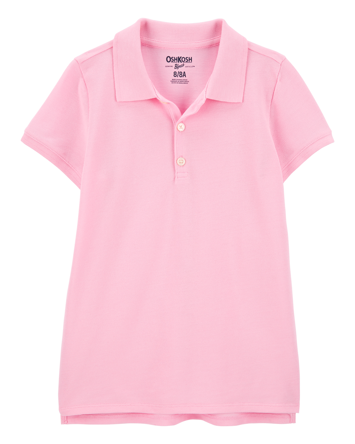 Kid Pink Piqué Polo Shirt - OshKosh | Carter's
