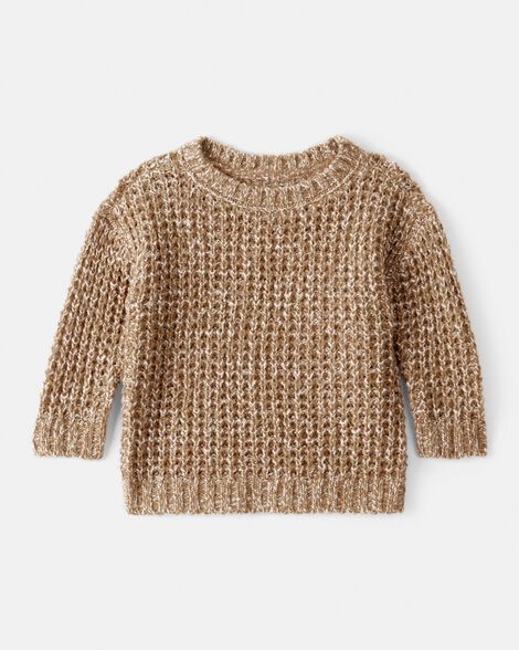 baby boy textured sweater - khaki