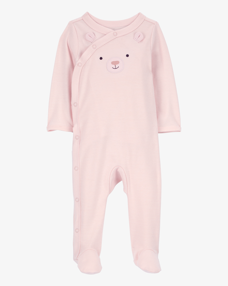 baby bear snap-up cotton sleep & play pajamas
