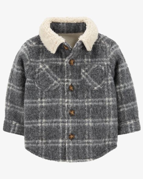  Product image 1 of Baby Plaid Button-Down Shacket