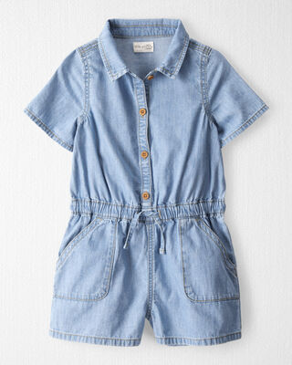 Product image 1 of Kid Organic Cotton Chambray Romper