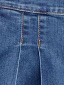 Navy - Kid Denim Wide Leg Pants - 70s Blue Wash, Selected