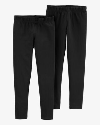 Product image 1 of Kid 2-Pack Black Leggings