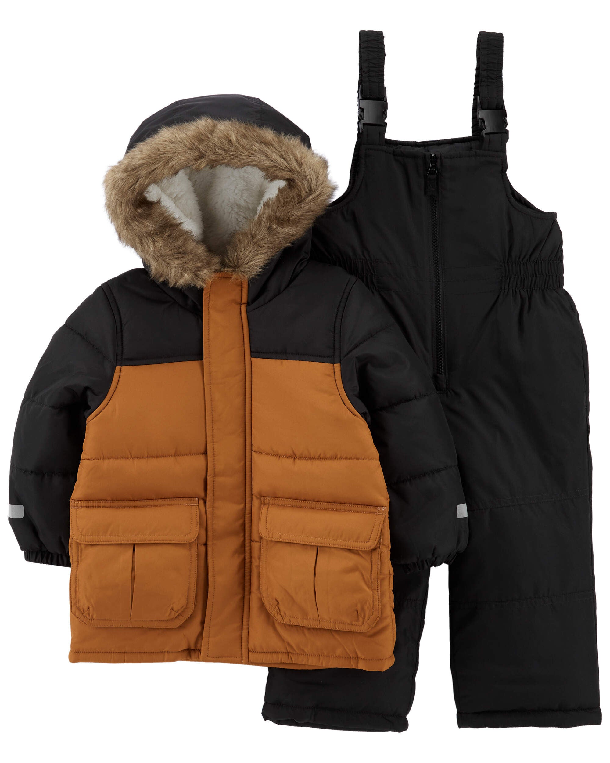 Baby faux fur snowsuit deals