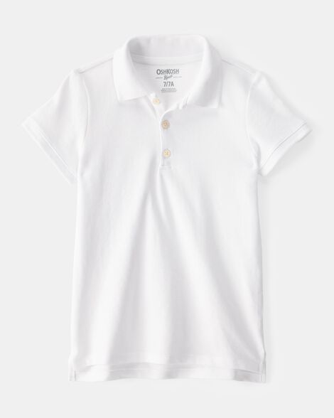 Kid Pique Cotton Uniform Polo