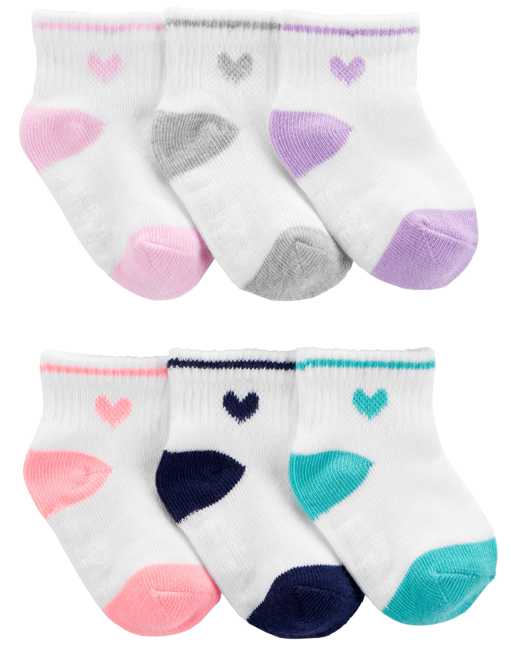Baby 6-Pack Sneaker Booties - Carter's | Carter's