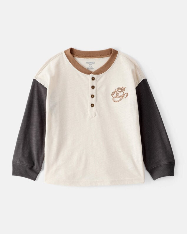 Product image 1 of Toddler Boy Stay Wild Henley Top