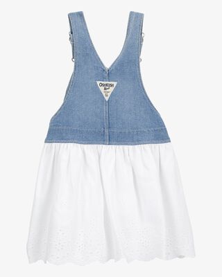 Product image 2 of Baby Stretch Denim Eyelet Jumper Dress