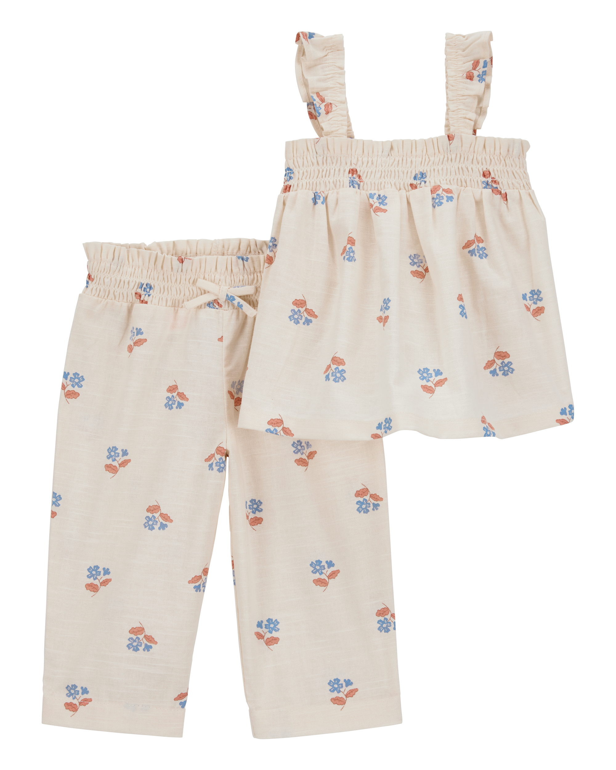 Baby Girl 2-Piece Floral Tank & Pant Set