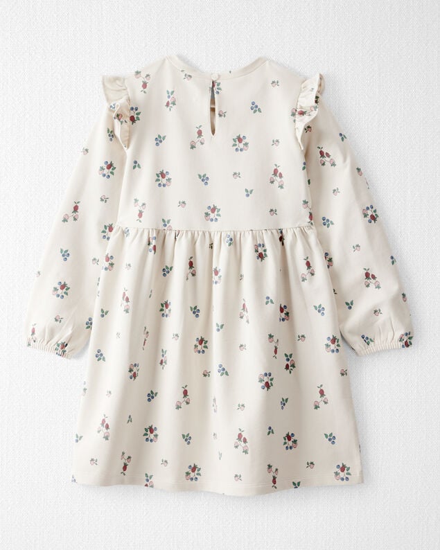 Product image 2 of Kid Organic Cotton French Terry Dress in Berry Blossom Print