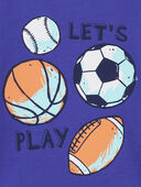 Purple - Toddler Let's Play Graphic Tee, Selected