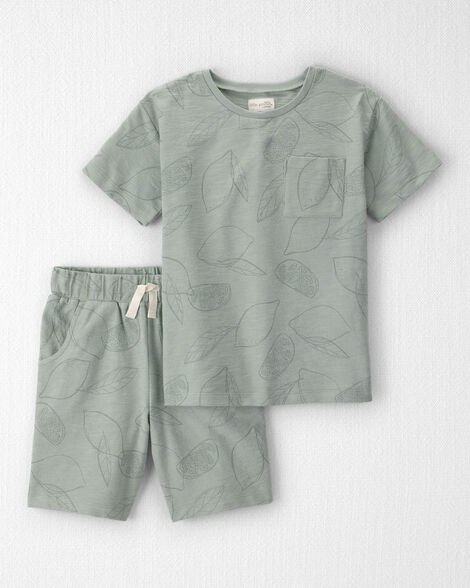 Boys 2-Piece Top & Short Set Made with Organic Cotton