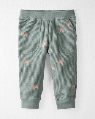 Product image 2 of Baby Organic Cotton Waffle Knit Set in Magical Rainbow Print