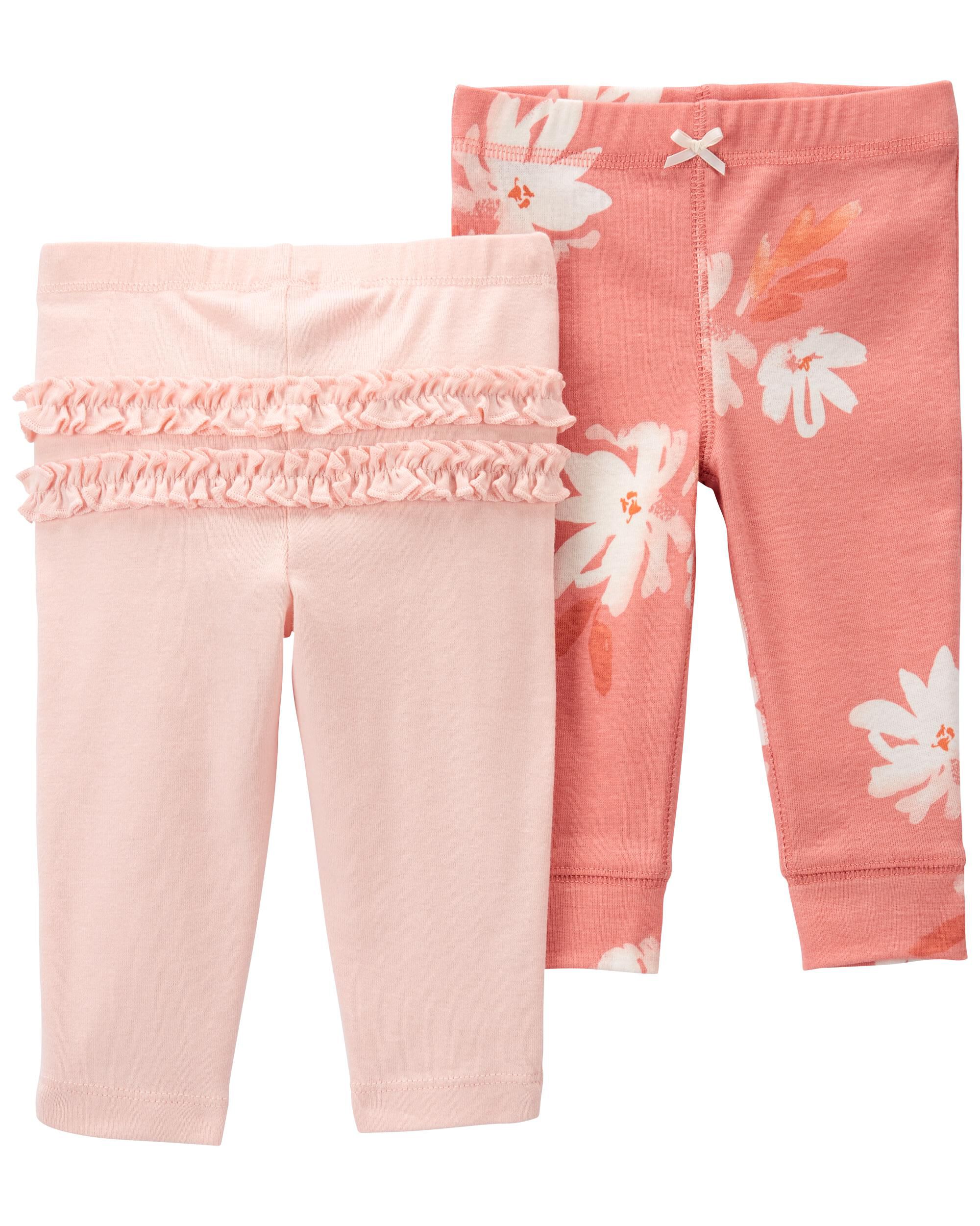 Baby girl pull on pants sales