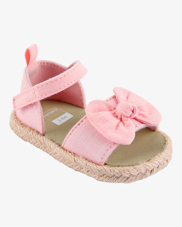 Product image 1 of Baby Bow Espadrille Sandals - Pink