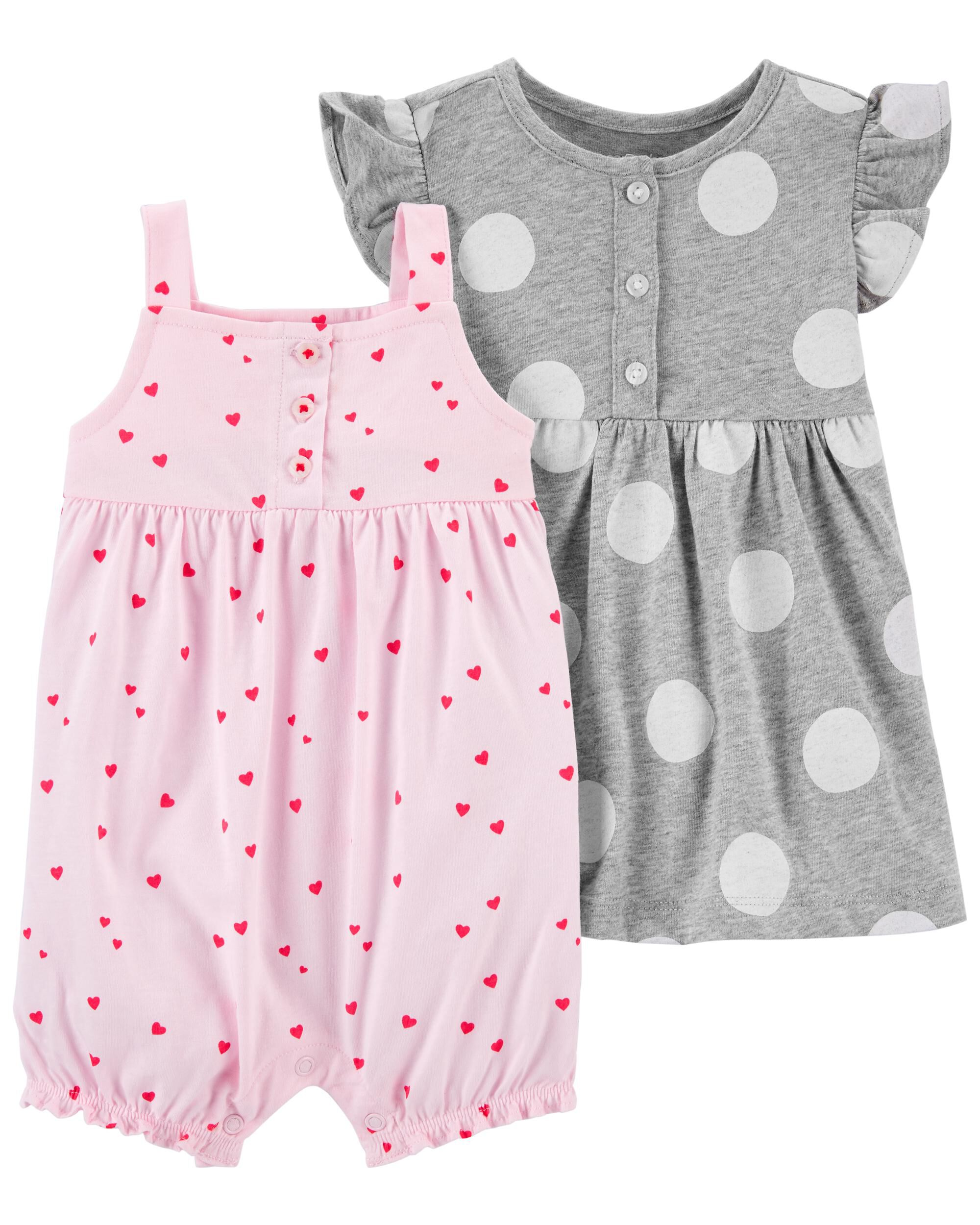 *CLEARANCE* 2-Pack Romper & Dress Set