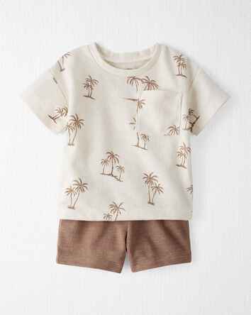 Baby Palm Trees 2-Piece Set Made with Organic Cotton
