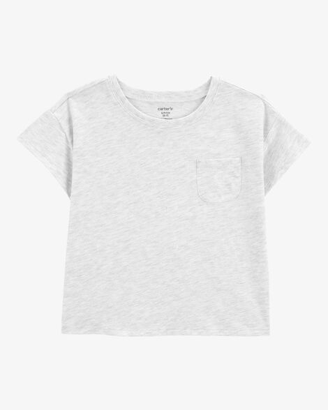  Product image 1 of Kid Solid Short-Sleeve Fashion Top - Grey