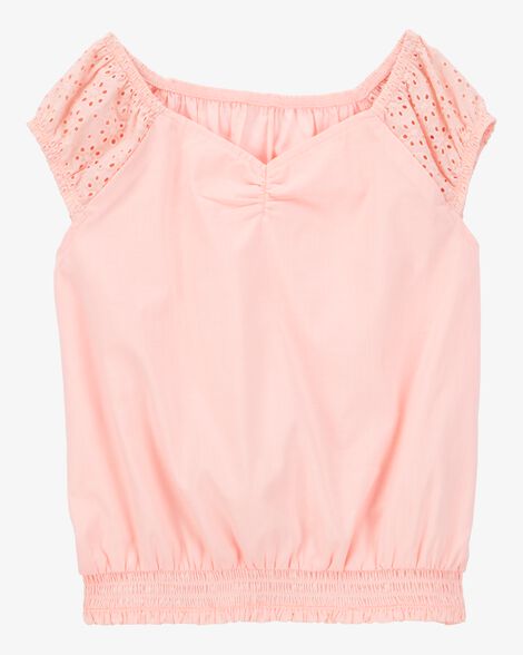  Product image 1 of Kid Solid Sleeveless Fashion Top - Pink