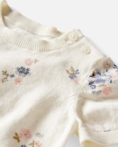  Product image 3 of Baby 2-Piece Organic Cotton Floral-Print Sweater Set