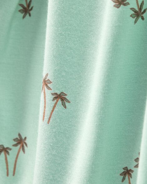  Product image 2 of Toddler Palm Tree Print PurelySoft 2-Piece Pajamas - Mint