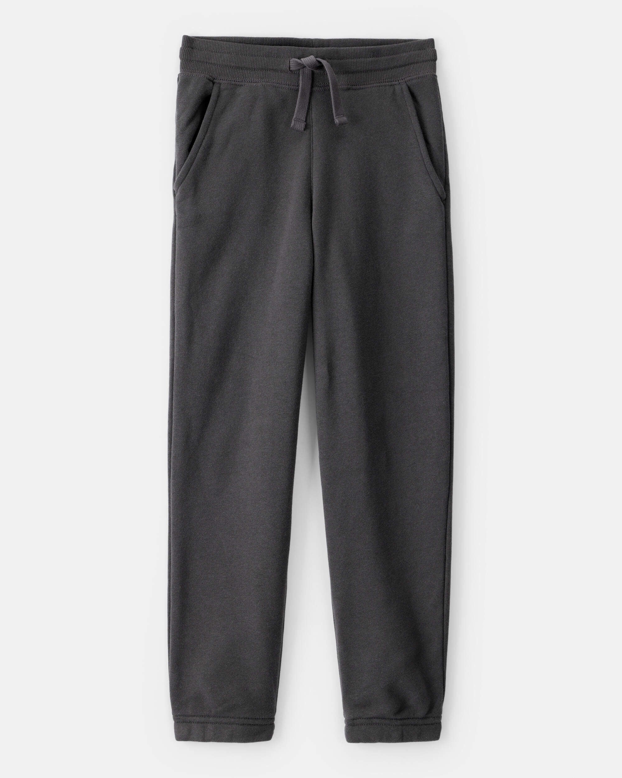 安いそれに目立つ Kid Solid Fleece Drawstring Joggers - Black - OshKosh | Carter's その他