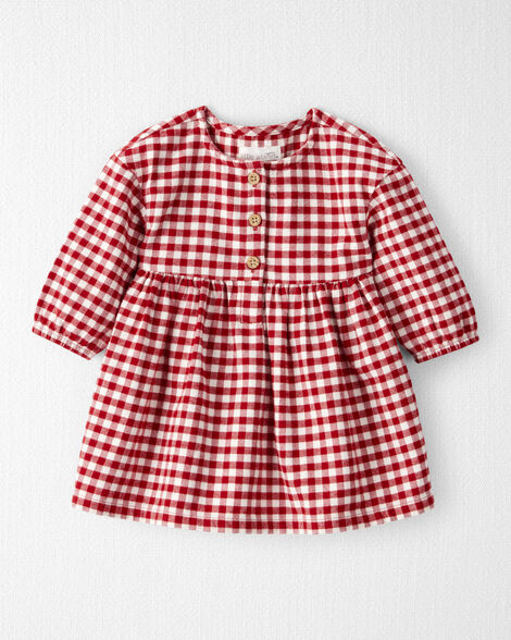 Baby Girl Organic Cotton Flannel Dress
