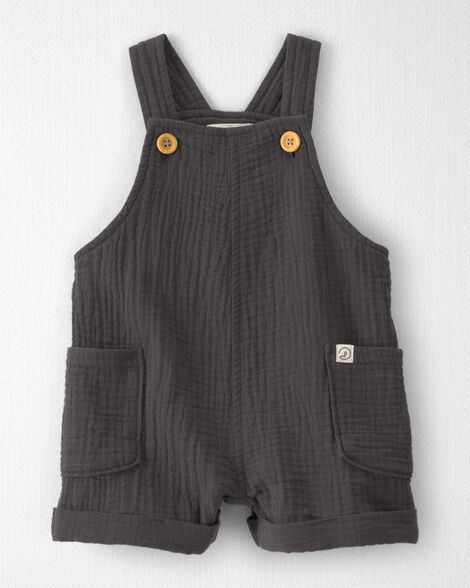 Baby Organic Cotton Gauze Shortalls