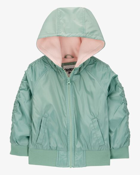  Product image 1 of Toddler Fleece-Lined Midweight Bomber Jacket - Green