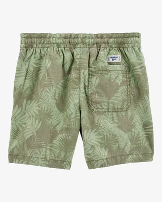 Product image 2 of Kid Tropical Print Pull-On Bermuda Short - Green