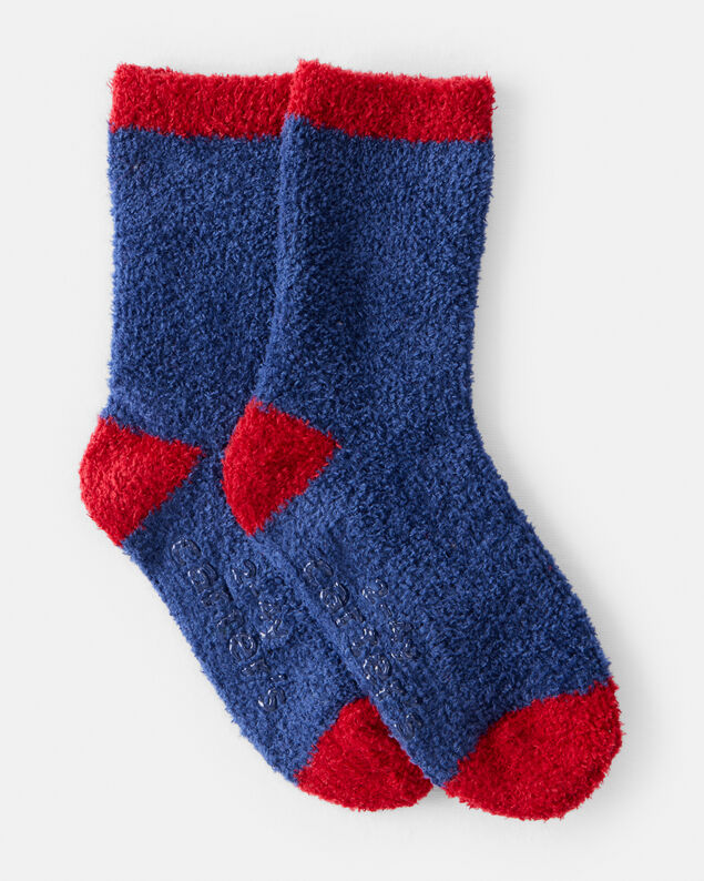 Product image 1 of Toddler Cozy Socks - Navy/Red