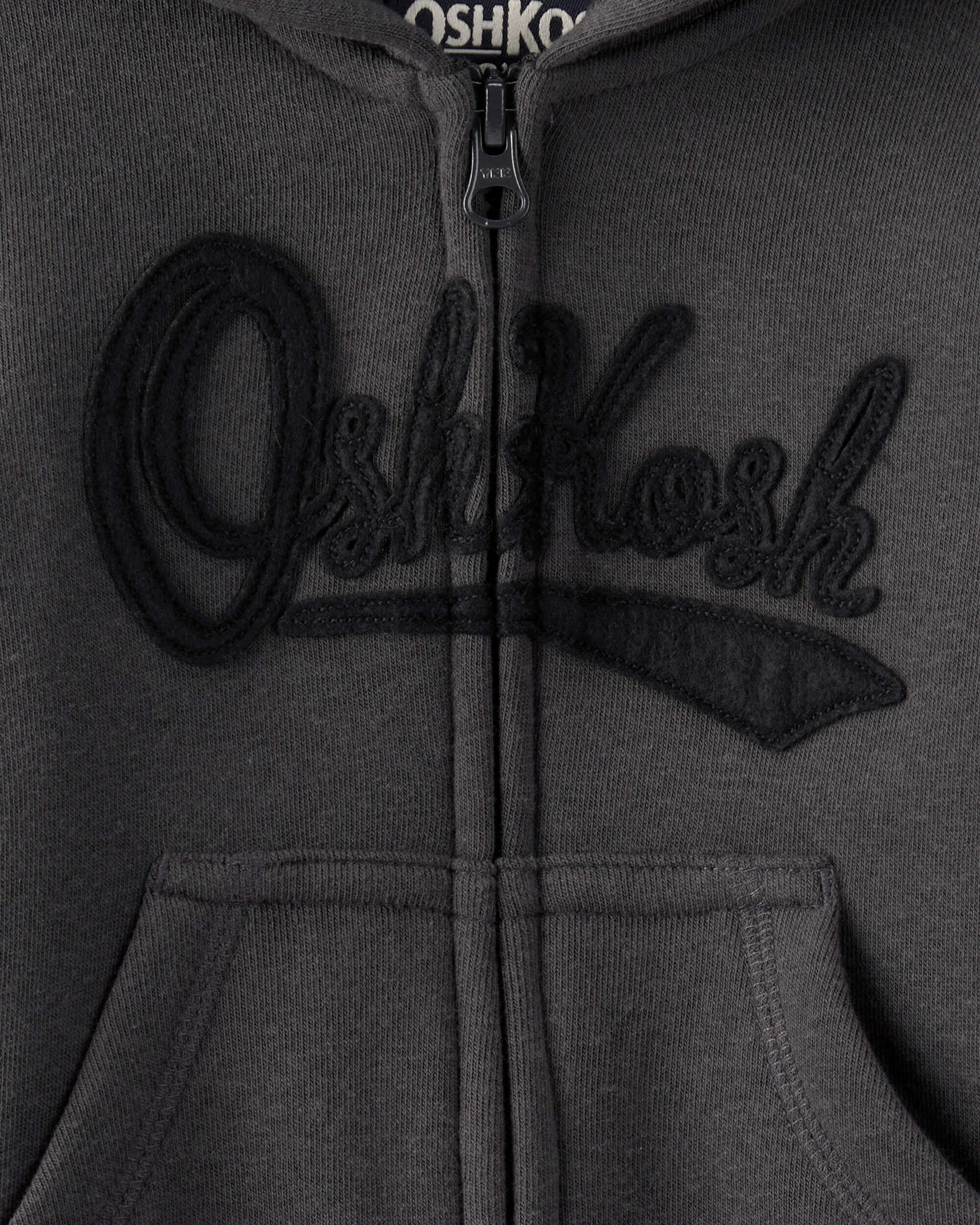 【ファッション好きが選ぶ人気ブランドランキング】 Baby OshKosh - Black - Jacket Zip Logo Fleece OshKosh Boy ギター