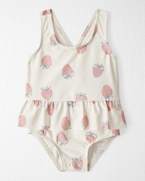  Product image 1 of Baby Recycled Strawberry-Print Swimsuit