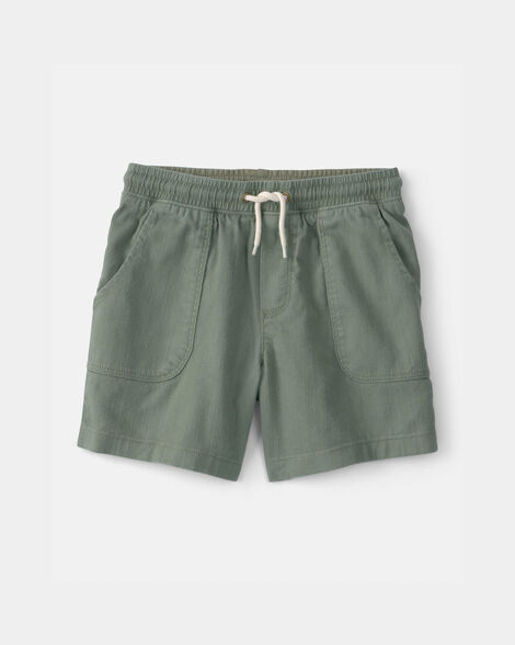 boys twill shorts - green