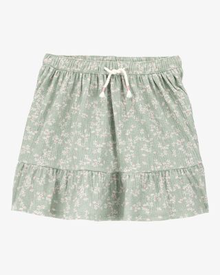 Product image 1 of Kid Floral Crinkle Skort - Green