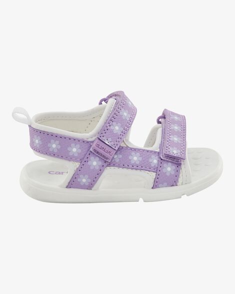  Product image 2 of Every Step® First Walker Floral Sandals - Purple/White