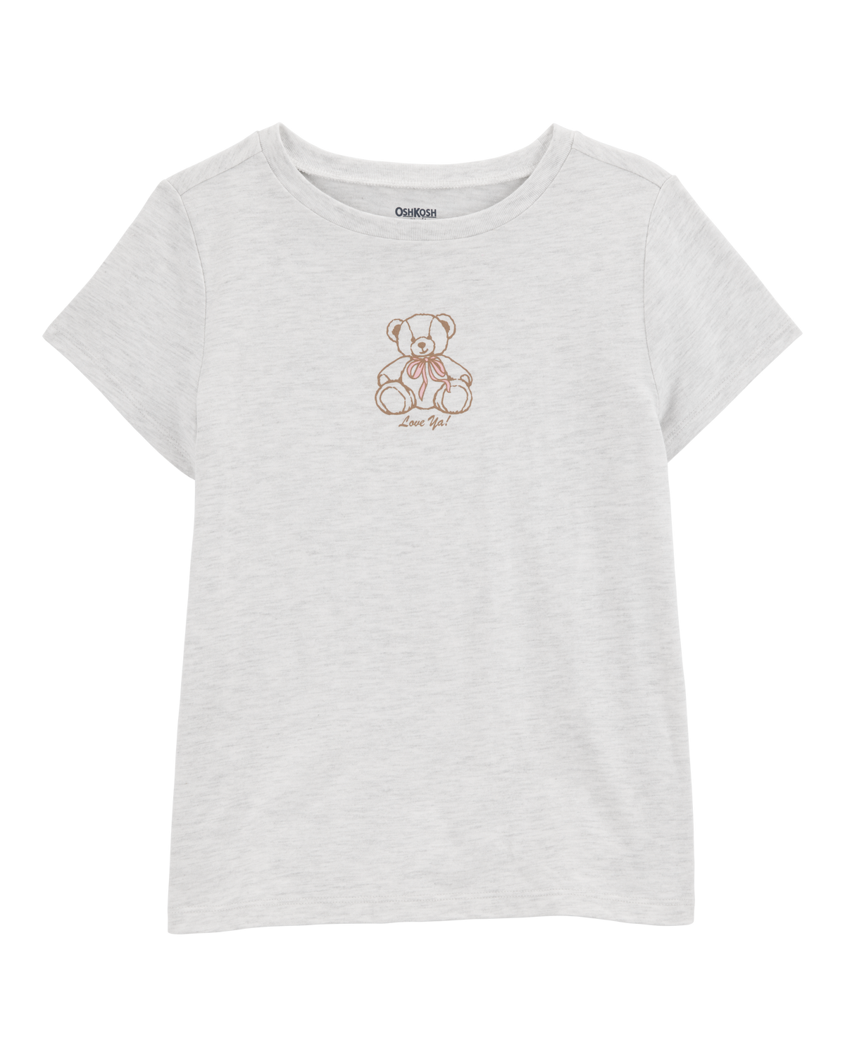Kid Teddy Bear Short-Sleeve Graphic Tee - Grey - OshKosh