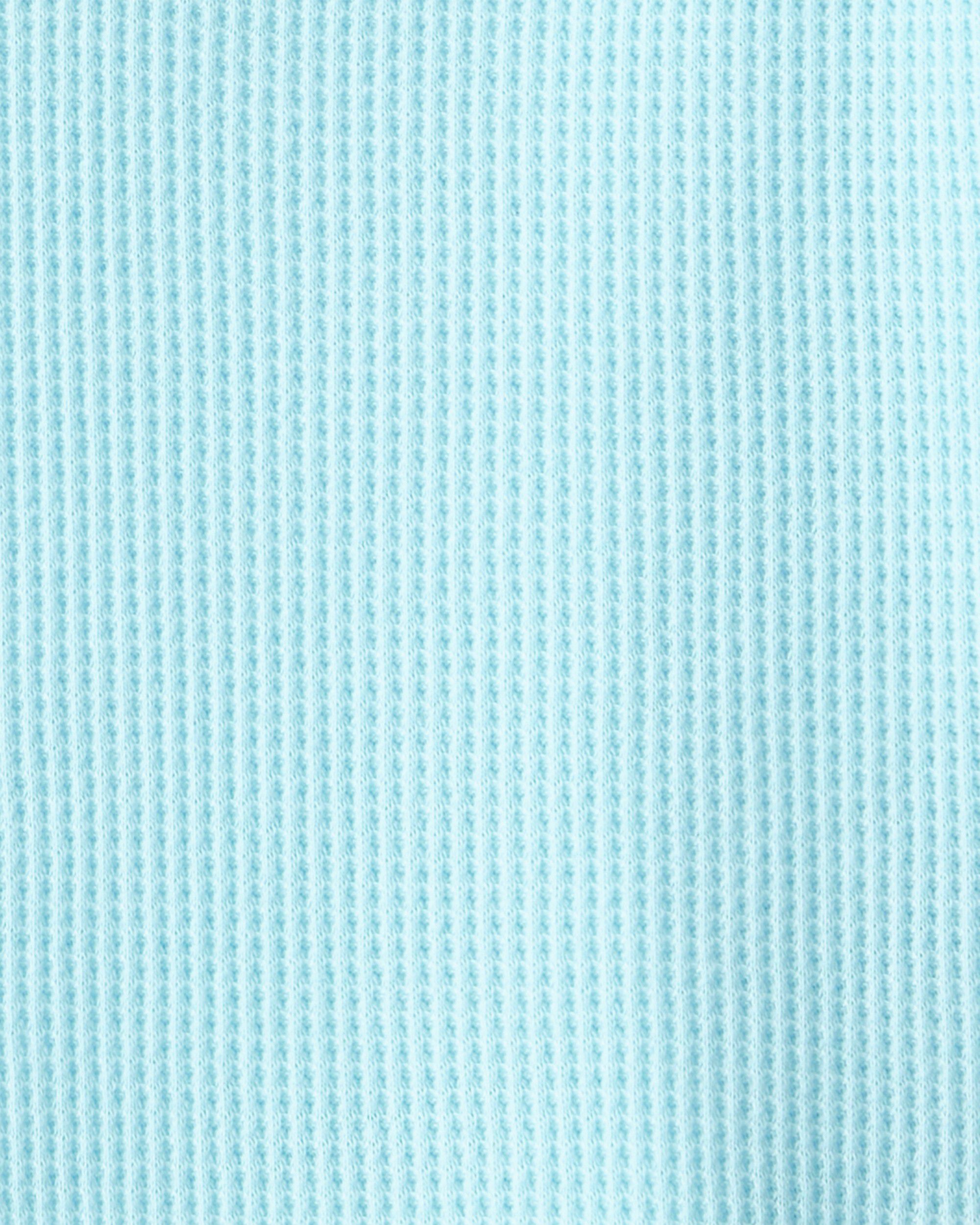 Baby Boy Long-Sleeve Henley Tee - Blue