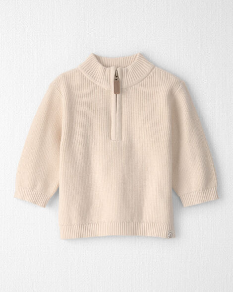 Baby Organic Cotton Quarter-Zip Pullover